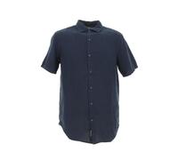 Chemise manches courtes Studios casual linen s/s shirt navy - Superdry XXL