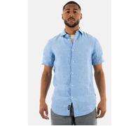 Chemise manches courtes Superdry Studios Casual Linen FZY - Bleu - Homme - Regular - Col chemise S