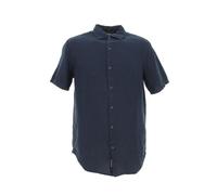 Chemise Manches Courtes Superdry Studios Casual Linen S/S Shirt Navy Bleu Marine