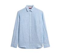 Chemise Manches Longue Superdry Vacation Linen - Azur bleu S