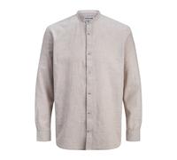 Chemise manches longues Ã bouton Jack & Jones Summer Linen Beige L