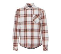 Chemise manches longues Ã carreaux Ã poche Blend Orange S