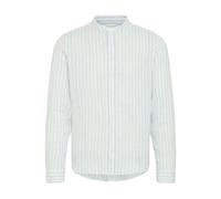 Chemise manches longues à rayures en lin Casual Friday Anton Bleu L