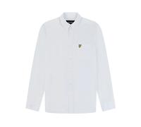 Chemise manches longues boutonnée en lin et coton Lyle & Scott Blanc M