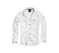 Brandit Chemise Slim Fit Manches Longues Blanc Taille XL