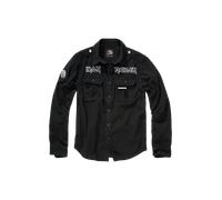 Chemise Manches Longues Brandit Iron Maiden Vintage Eddy NoirXXL Noir