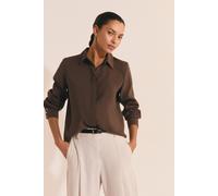 Chemise manches longues - Christine - XS - Brown - Femme - Etam