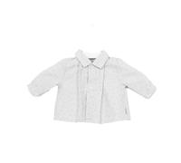 Chemise manches longues col revers 1025W16 fille-Gris clair 1 mois