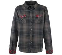 Chemise manches longues de Brandit - Duncan - S à XXL - pour Homme - marron/noir M