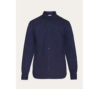Chemise manches longues en coton croustillant KnowledgeCotton Apparel ALF Bleu L