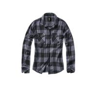 Brandit Women Amy Flannel Shirt Long S, color: black/grey, size: S