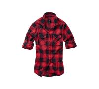 Brandit Women Amy Flannel Shirt Long S, color: red/black, size: L