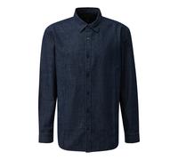 Chemise manches longues en jean avec logo brodÃ© QS Bleu M