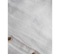 Chemise manches longues en lin femme Superdry Boyfriend Blanc L