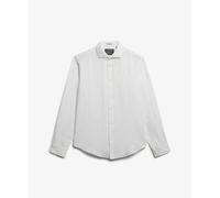 Chemise manches longues en lin Superdry Riviera Blanc 2XL