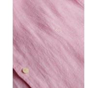 Superdry Chemise manches longues en lin Riviera Homme Rose 2XL