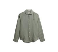 Chemise manches longues en lin Superdry Riviera Vert XL