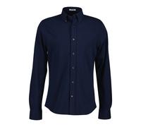 Chemise manches longues en piquÃ© stretch Gant Bleu S