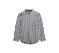 Chemise manches longues en popeline femme Superdry Bleu L