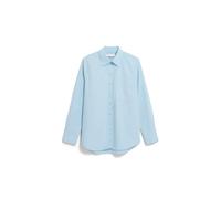 LOOSE POPLIN BLOUSE | 100% coton biologique - bleu (XL)