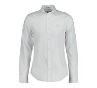 Chemise manches longues en satin Gant Slim Blanc 3XL