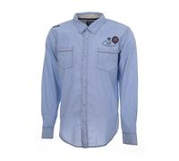Chemise manches longues enfant Vent du Cap Eclouds Bleu 14 ans