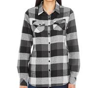 Chemise Manches Longues - Femme - Bu5210 - Noir Check À Carreaux