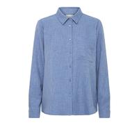 Chemise manches longues femme Ichi Remi Bleu 36