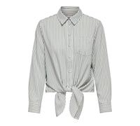 ONLY Chemisier 'ONLLECEY' gris / blanc, Taille XS