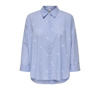 ONLY Chemisier 'ONLNEW LINA' bleu fumé / bleu clair, Taille L