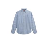 Superdry Slim Oxford Bd Long Sleeve Shirt Bleu L Femme