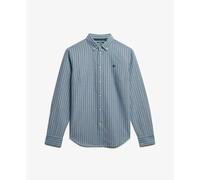 Superdry Slim Oxford Bd Long Sleeve Shirt Bleu S Femme