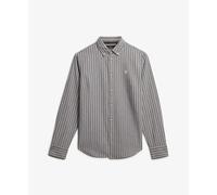 Superdry Slim Oxford Bd Long Sleeve Shirt Gris L Femme