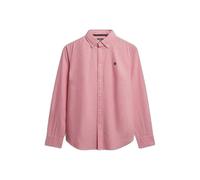Superdry Slim Oxford Bd Long Sleeve Shirt Rose M Femme