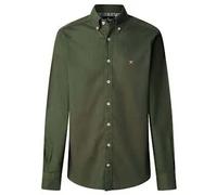 Chemise manches longues Hackett Essential GMD Linen BRPT Vert L