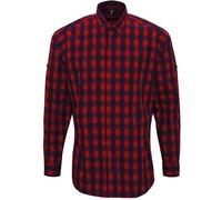 Chemise Manches Longues - Homme - Pr250 - Rouge Et Marine