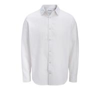 Jack & Jones T-shirt manches longues JJESummer mélange lin Homme Blanc Taille M