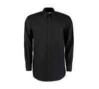 Chemise manches longues Kustom Kit Premium Oxford Classic Fit Noir 2XL