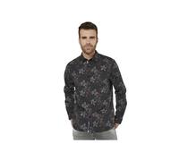 Chemise manches longues LE TEMPS DES CERISES Rikel che h black - Col chemise - Regular - Homme M
