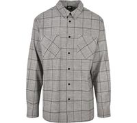 Chemise manches longues oversize à carreaux Urban Classics Gris M