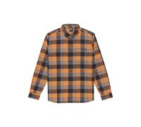 Chemise manches longues Quiksilver Motherfly Plaid Orange XS