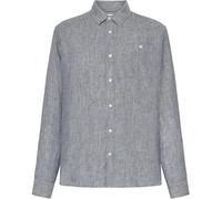 Chemise manches longues rÃ©guliÃšre en lin KnowledgeCotton Apparel Bleu S