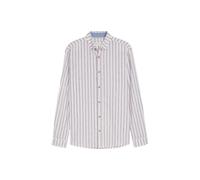 Chemise manches longues rayÃ©e Tom Tailor Blanc 2XL