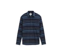 Chemise manches longues rayÃ©e Tom Tailor Bleu S