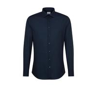 Chemise manches longues Seidensticker Slim Fit Business Kent Bleu 38