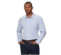 Chemise manches longues slim avec poche Guess Bleu S