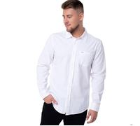 Chemise manches longues slim avec poche Guess Blanc M