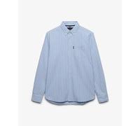 Superdry Essentials Oxford Long Sleeve Shirt Bleu 2XL Homme