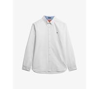 Superdry Preppy Oxford Long Sleeve Shirt Blanc 2XL Homme