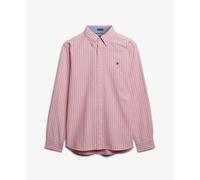 Superdry Preppy Oxford Long Sleeve Shirt Rose L Homme